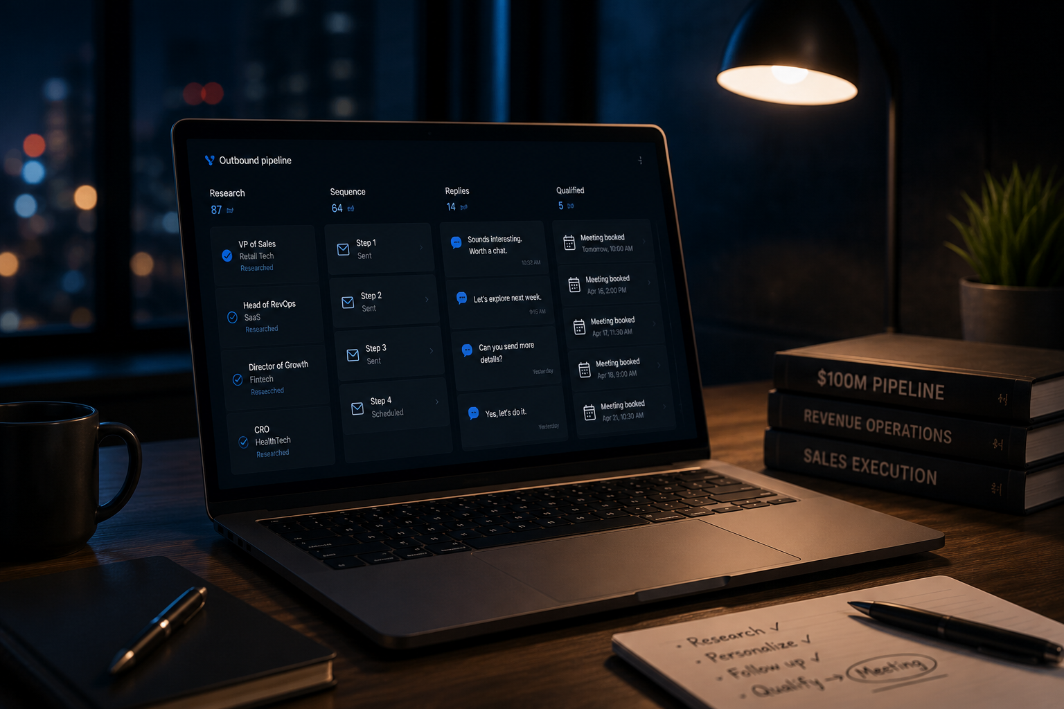 Veneris vs Overloop — B2B outbound comparison: an ai agent you steer in a crm vs pipeline without the admin.